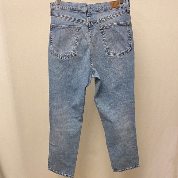 BDG 31 (US 12) Urban Outfitters High Rise Slim Straight Jeans Stretch Distressed - Picture 14 of 16